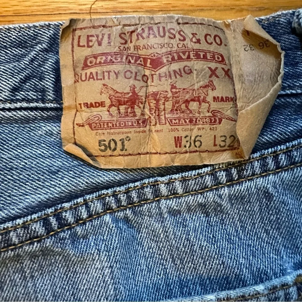 Levi's 501 cut-off jean shorts. Original Size 36